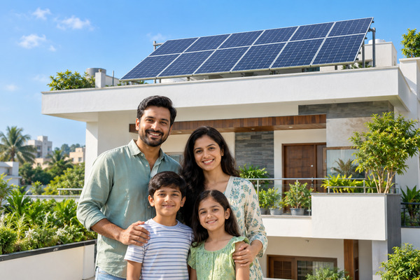 Residential solar panel installation