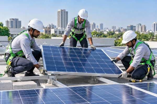 Professional solar panel installation services by AR Solar Solution